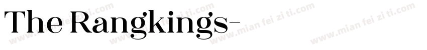 The Rangkings字体转换